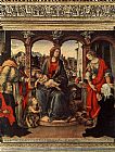 Child Canvas Paintings - Madonna with Child and Saints